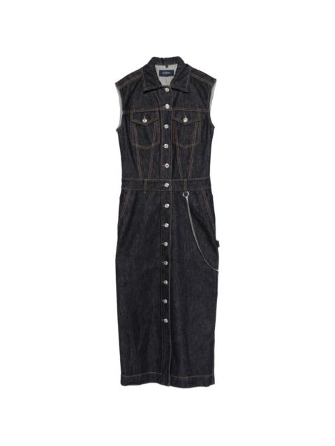 Sportmax button denim dress