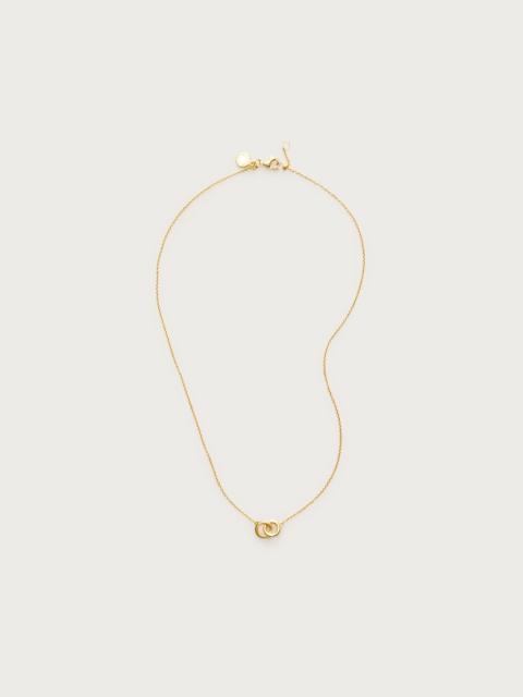 J.CREW 18k gold vermeil door-knocker necklace