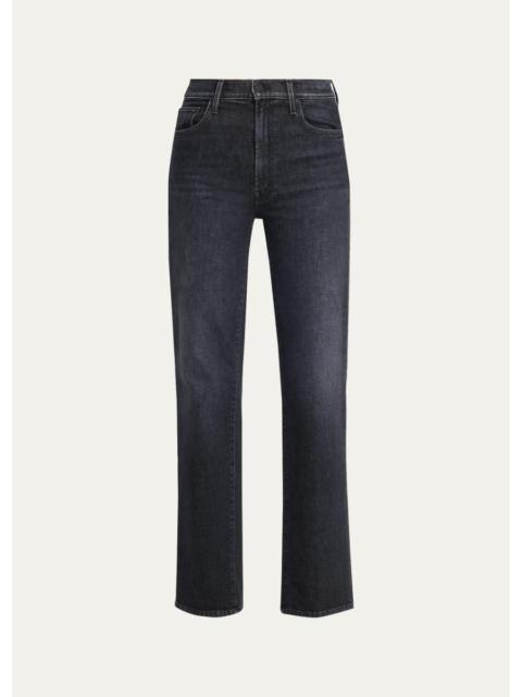 MOTHER The Rambler Zip Sneak Straight-Leg Jeans