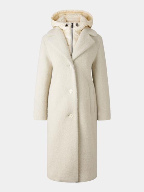 BOGNER Deniz wool coat in Off-white