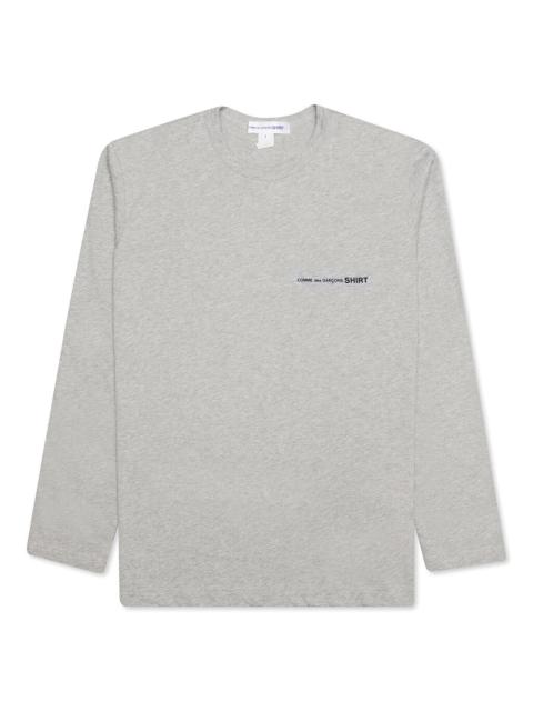 Comme des Garçons SHIRT 로고 인쇄 긴 소매 티셔츠