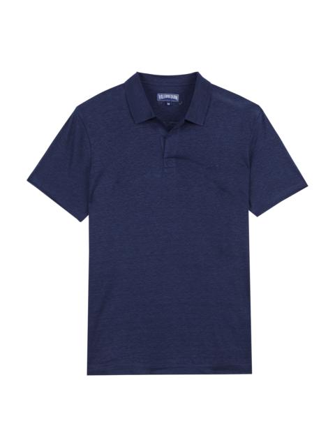 Vilebrequin Men Linen Jersey Polo Solid