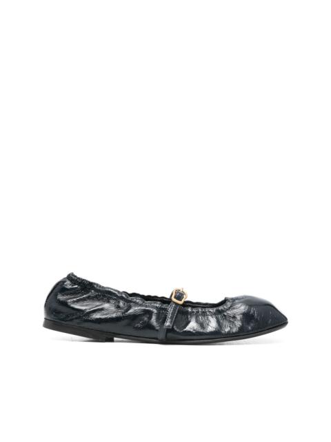 DOROTHEE SCHUMACHER patent-leather ballerina shoes