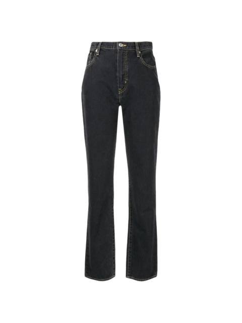 KENZO logo-patch slim-cut jeans