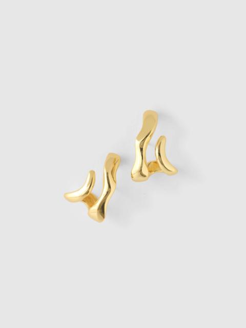 Madewell Sculptural Wraparound Double Hoop Earrings