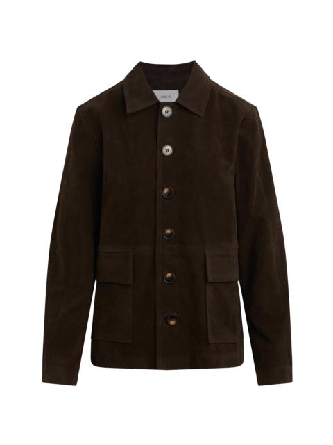 Joe's Jeans Women's Faux-Suede Chore Coat - Dark Chocolate