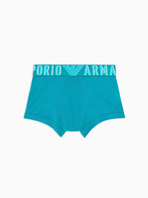 EMPORIO ARMANI ASV MEGALOGO ORGANIC-COTTON BOXER BRIEFS