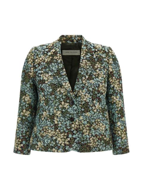 Dries Van Noten 'Bamis' Floral Jacquard Blazer