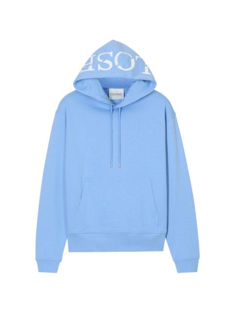 CLOSED logo printed hoodie