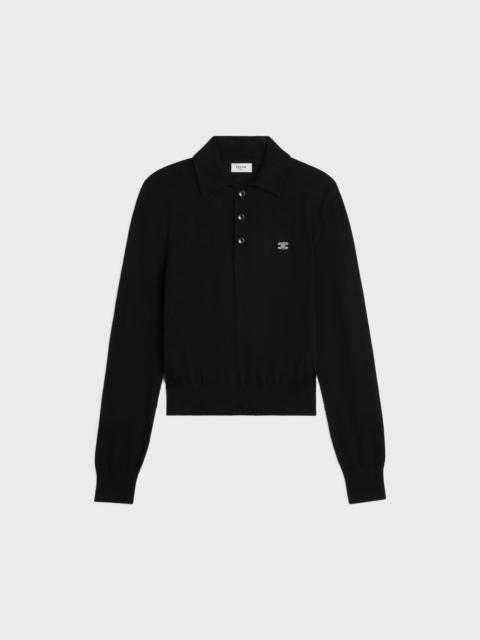 CELINE polo sweater IN fine cotton