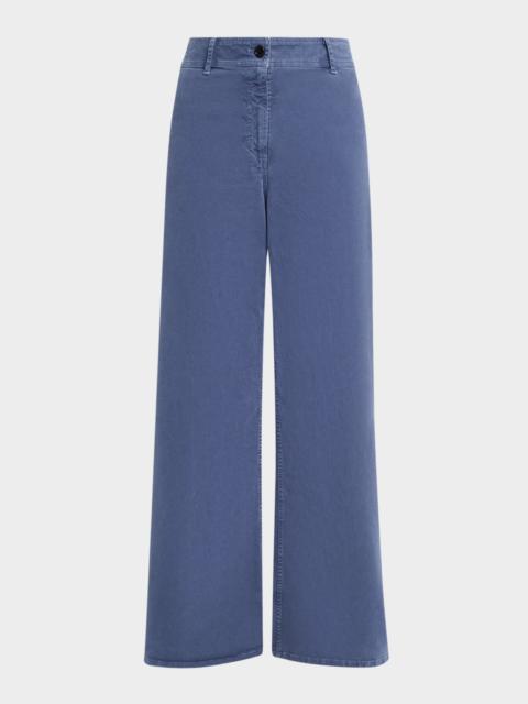 NILI LOTAN Megan Brushed Stretch Wide Leg Pants