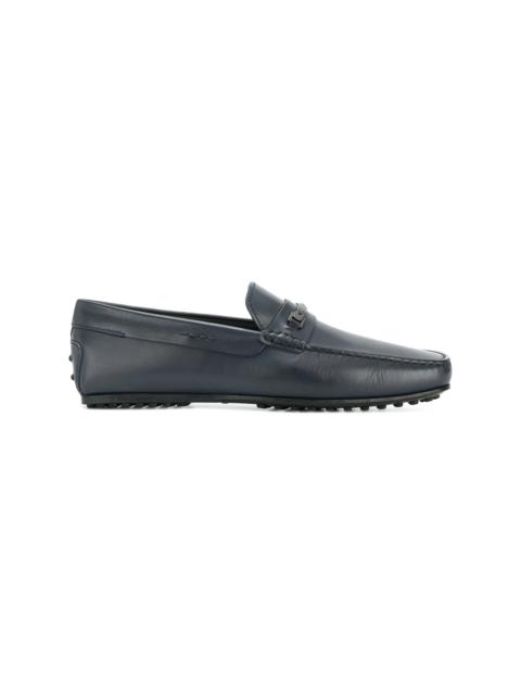 Tod's logo plaque loafers