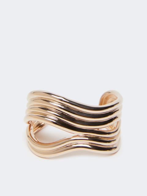 Max Mara Wavy metal bracelet - BRONZE
