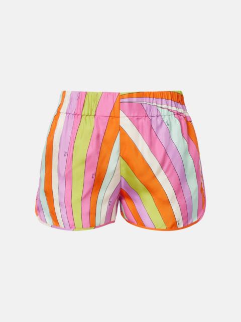 PUCCI Iride silk twill shorts