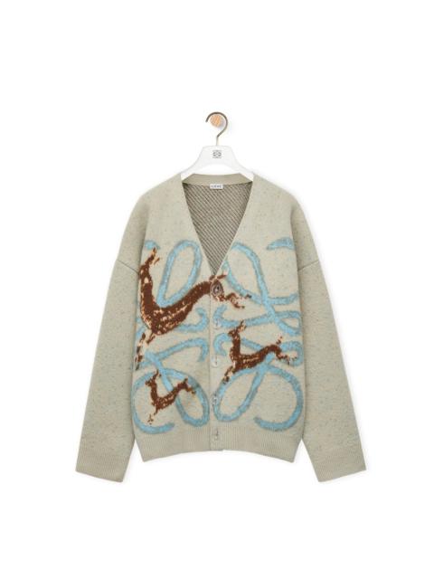 Loewe Anagram deer cardigan in wool