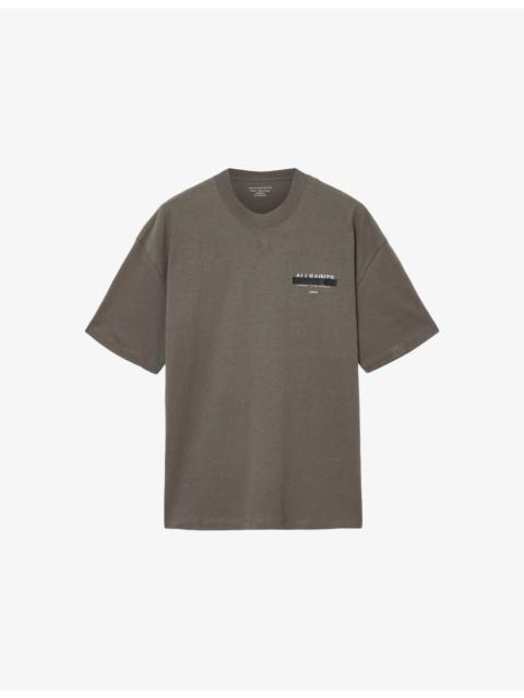 ALLSAINTS Redact Embroidered-Box Cotton T-Shirt