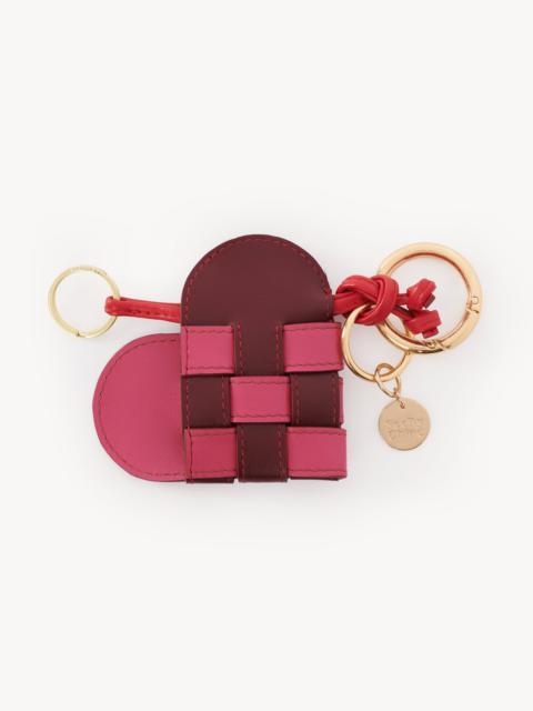 See by Chloé MY SBC WOVEN HEART KEY CHAIN