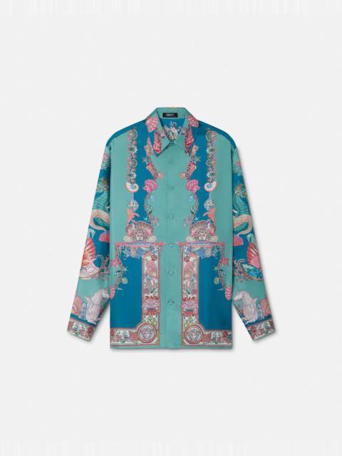 VERSACE Coral Theatre Silk Shirt