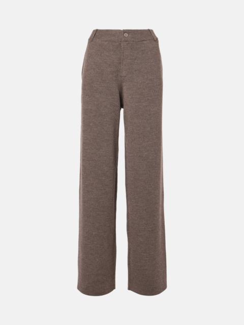 AYA MUSE Wool-blend straight pants