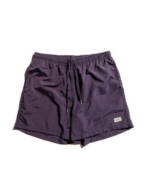 Bather Solid Plum Swim Trunk