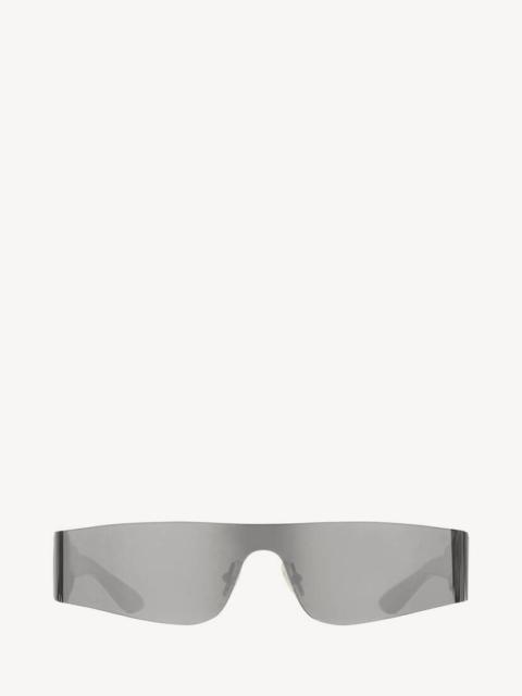 BALENCIAGA Mono Rectangle Sunglasses in Silver