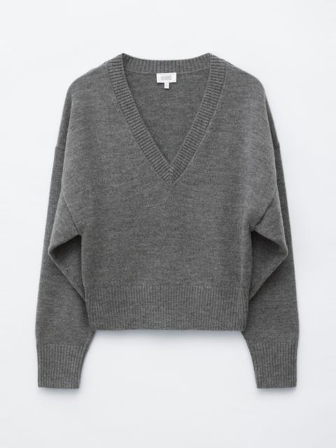 & Other Stories Wool-Cotton V-Neck Jumper