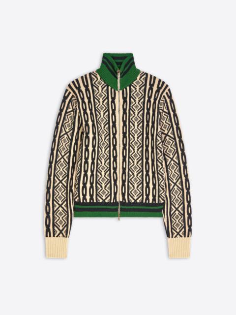 Dries Van Noten ZIPPED WOOL CARDIGAN