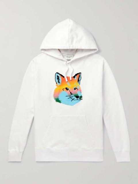 Printed Cotton-Fleece Hoodie