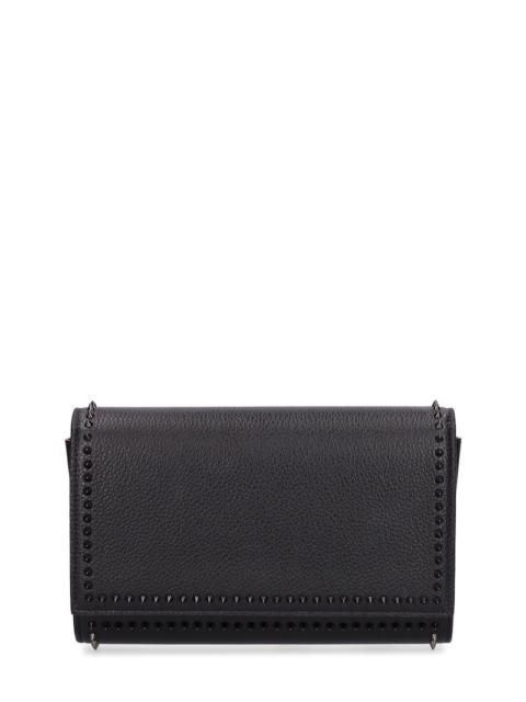 Paloma leather clutch w/spikes