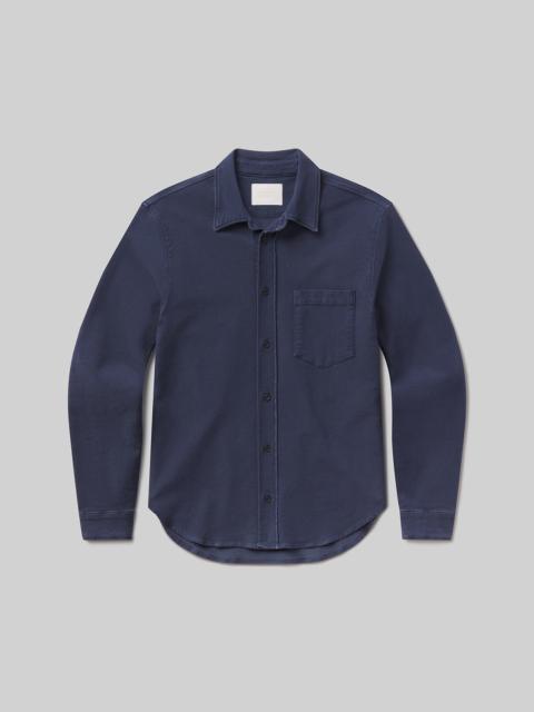 Citizens of Humanity Luca Bucket Dye Shirt French Terry In Indigo