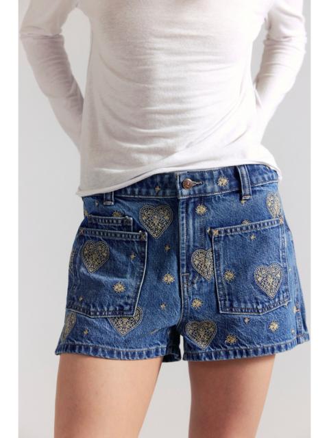 FREE PEOPLE We The Free Bettie Embroidered Sailor Shorts