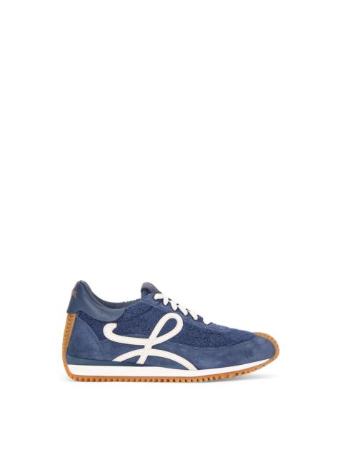 Loewe Flow runner in terry cloth and suede