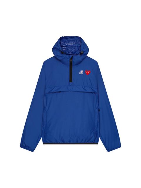 Comme des Garçons PLAY UNISEX K-WAY ANORAK - BLUE