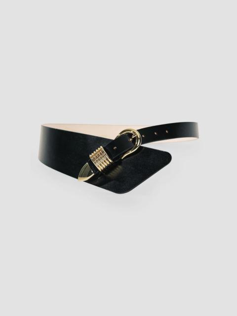 DÉHANCHE Women's Alcott Leather Belt - Black Gold
