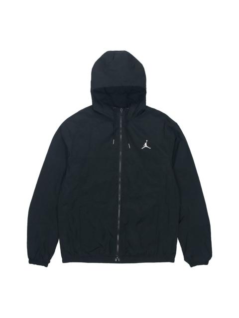 Air Jordan SS22 Solid Color Windproof Long Sleeves Jacket Black DJ0253-010