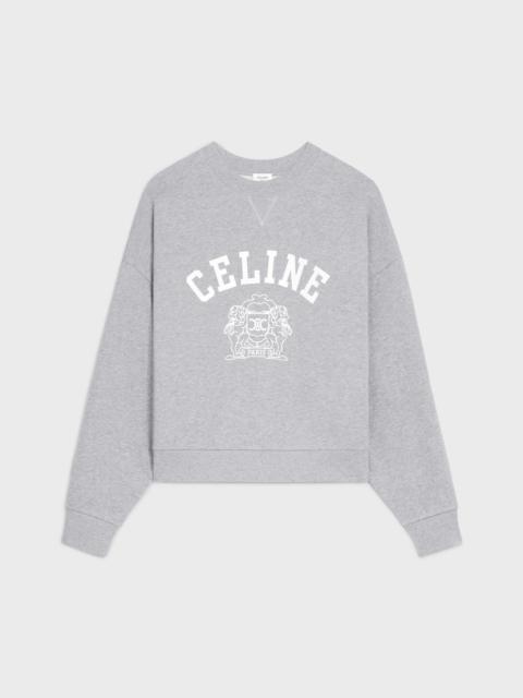 CELINE blason oversize sweatshirt in cotton fleece