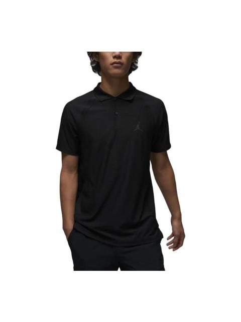 Air Jordan Dri-FIT ADV Sport Quick-Dry Golf Lapel T-Shirt 'Black' DZ0550-010