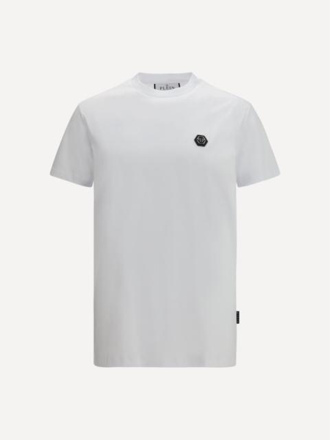 PHILIPP PLEIN Round Neck T-shirt Hexagon