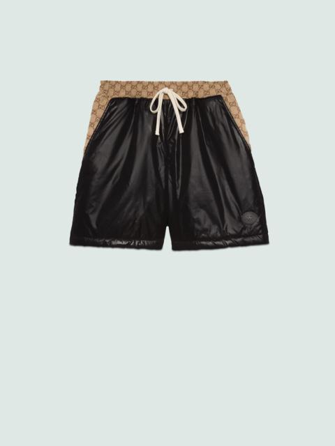 GUCCI Nylon and GG canvas shorts