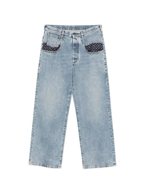 Maison Margiela Maison Margiela Paisley-print Insert Jeans