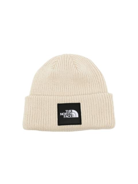 logo-patched beanie hat