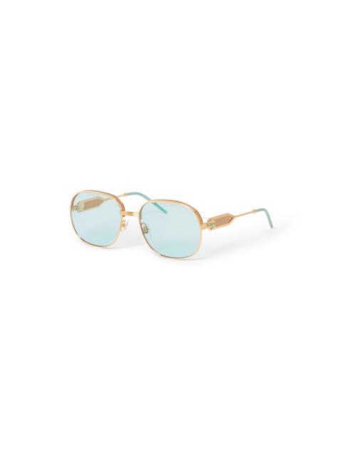 CASABLANCA Mint & Gold The Vermont Sunglasses | Casablanca Paris