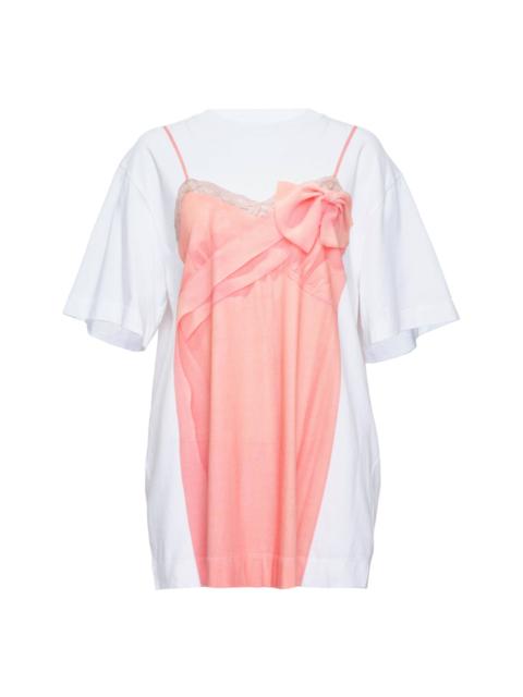 Simone Rocha Bow Sash Slip Dress Trompe L'Oeil