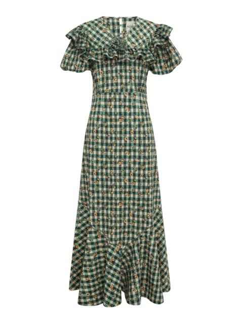 ALÉMAIS Outrider Seersucker Midi Dress
