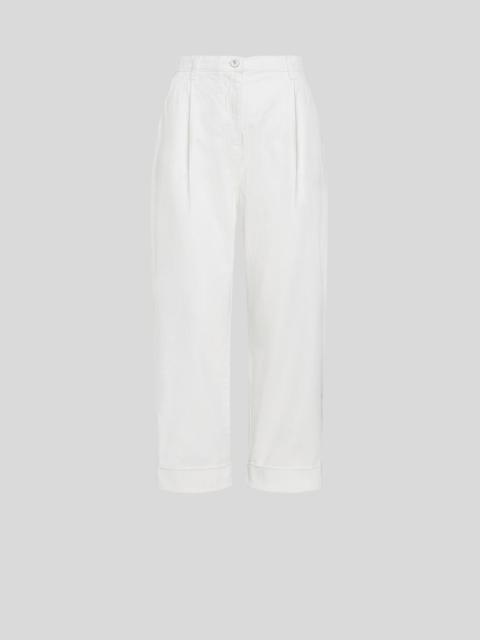 Etro CROPPED CHINO TROUSERS