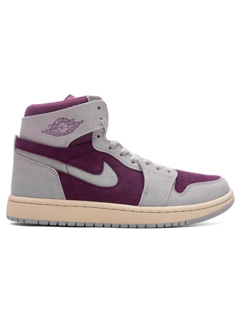 Jordan WOMEN'S AIR JORDAN 1 ZOOM CMFT 2 - BORDEAUX/NEUTRAL GREY/LIGHT BORDEAUX