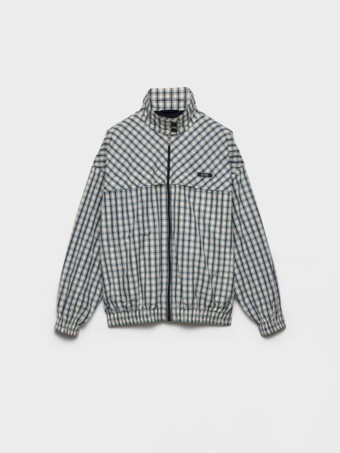 Prada Checked chambray blouson jacket