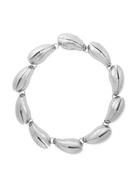 TORY BURCH Women's Wave Silvertone Collar Necklace - Light Silver