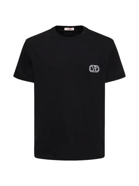 Valentino Vlogo Signature Patch T-Shirt "NAVY" VLTMTSH0001