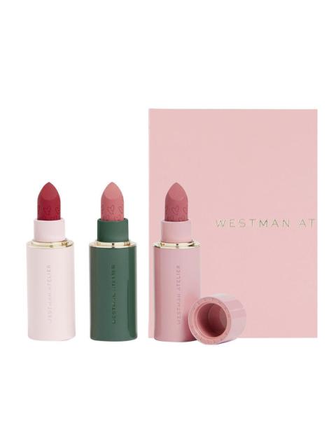 Westman Atelier Lip Suede Matte Lipstick Trio